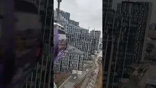 Aerial view from London cable car #london #youtubeshorts