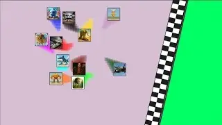 SQUARE RACE ITALIAN BRAINROT || COLOR SQUARE RACE