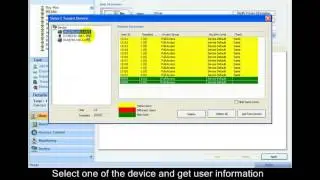 Transferring user information to device 1