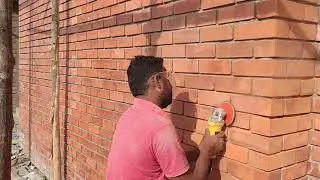 exposed brick houses in india EXPOSED BRICKS घिसाई  सफाई EXPOSED BRICKS CHEMICAL COTING