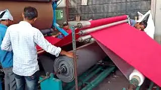 Water glue/ hot melt film fabric laminating/bonding machine in india