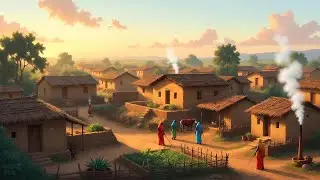 Peaceful Ghibli Village Morning | Cozy Anime Ambience