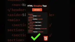 HTML Semantic VS Non-Semantic Tags  | HTML Tutorial for Beginners #html
