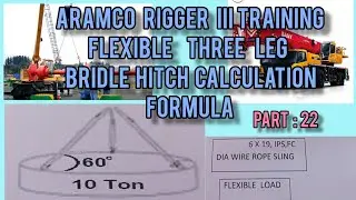 Flexible Three Leg Bridle Hitch Calculation