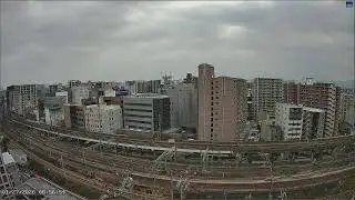 Live Cam: Hakata Station, Fukuoka, JP｜Shinkansen & Local JR Lines｜Night View｜Sunrise & Morning Sun