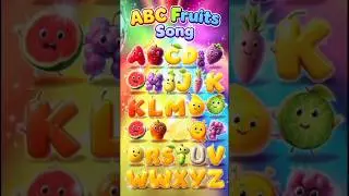 ABC Song with Fruits 🍎 | Fun Kids Short#shorts #shortvideo #shortsfeed #shortfeed