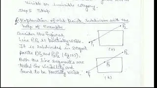 Midpoint subdivision line clipping algorithm in computer graphics , mid point sub division algorithm