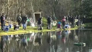 impressie van 3e wedstrijd Wintercompetitie forelvissen 2014-2015