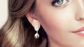 ABSOLUTE PEARL - Drop-Shape Freshwater Pearl angel's wings Earrings AAA+ Quality