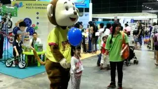 Bird and Monkey Mascot in Suntec
