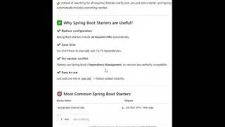 Spring Boot Starter Dependencies Explained | Beginners ?