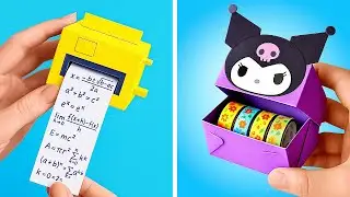 🖍️ LAVORI DI CARTA FACILI PER LA SCUOLA! Idee fai da te divertenti che adorerai ✂️📚