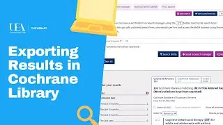 Exporting Search Results in Cochrane Library