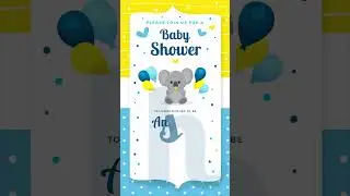 Baby Shower Invitation  Template 12