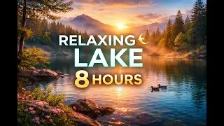 Silent Lake at Dawn 🌊 8 Hours of Natural Water Sounds for Sleep, Relaxation & Meditation