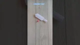 CRICKET BAT ORIGAMI| HOW TO MAKE PAPER BAT CRAFT| FOLDING| SPORTS| ART