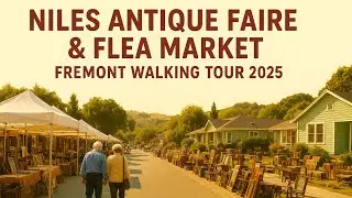 Niles ‏ Antique Faire & Flea Market | Fremont Walking Tour 2025 #fremont #fleamarket  #california 