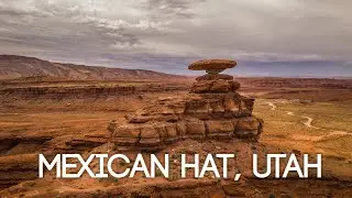 Mexican Hat, Utah. Professional Drone Aerial Footage in 4k