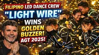 Filipino LED Dance Crew LIGHT WIRE Stuns AGT 2025 | Simon Cowell SLAMS GOLDEN BUZZER 😭✨