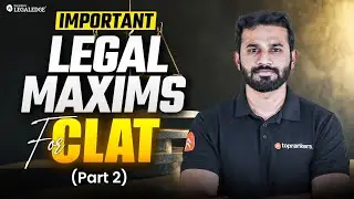 CLAT 2026: Important Legal Maxims for CLAT | Legal Reasoning for CLAT