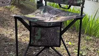 Hunting Chair Extra Large Folding Tripod Chair with Backrest Portable Camping Chair for Fishing
