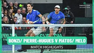 Benjamin Bonzi/ Pierre-Hugues Herbert v Rafael Matos/ Marcelo Melo | France v Brazil Highlights