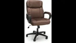 OFM Essentials Collection Plush Microfiber Office Chair, in Brown Review