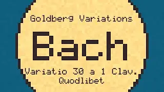 Goldberg Variations: Variatio 30 a 1 Clav. Quodlibet - Bach - ChipTune