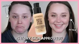 IS THIS MY BEST SKIN EVER?! New Sephora Foundation Review and 3 Day Wear Test on Dry Skin