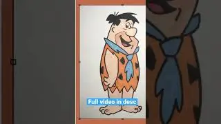 How To Draw Fred Flintstone #shorts #flintstones