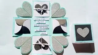 Explosion Box for Birthday | Handmade Explosion Box | Birthday Ideas |Tutorial