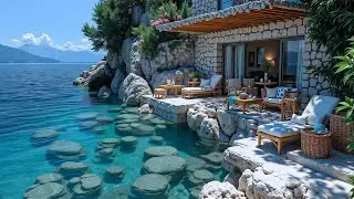 Relaxing Bossa Nova Music at Cliffside Ocean Retreat - Ocean Waves & Happy Vibes for Chill Moments