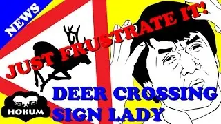 Deer Crossing Lady