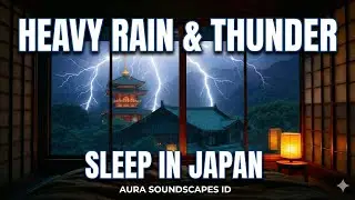 Sleeping in a Japanese Home: Heavy Rain & Thunder Sounds