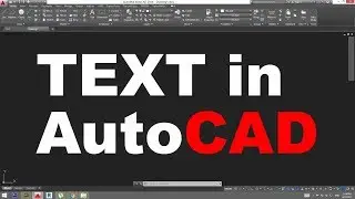 Text in AutoCAD Tutorial