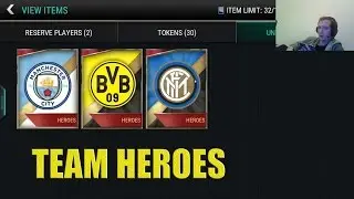 Dortmund - Man City - Inter Milan TEAM HEROES Packs | FiFa Mobile 17