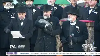 Punxsutawney Phil makes his 2026 prediction