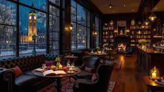 London Coffee Shop Jazz | Rainy Day Slow Jazz Ambience for Studying, Working, Relaxing