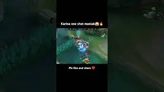 Watch this 🥶💥!Karina Maniac best build 2024!😱 #mobilelegends #maniac