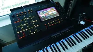 MPC LIVE II w S61 playing Stage EP, Studio Strings, and Fabric XL