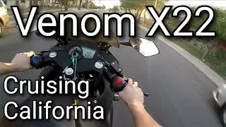 Venom X22 Motorcycle 125cc Cruising Southern California Streets