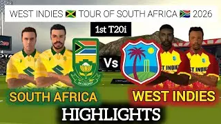 South Africa vs West Indies 1st T20i Highlights | sa 🇿🇦 vs 🇯🇲 wi 2026 |