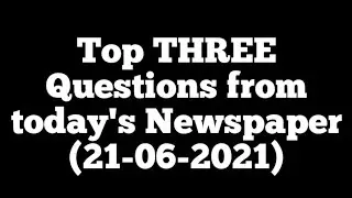 Current Affairs today (21-06-2021) #shorts