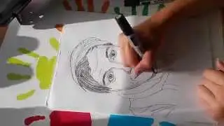 My Drawing Of Niki Albon || Time Lapse