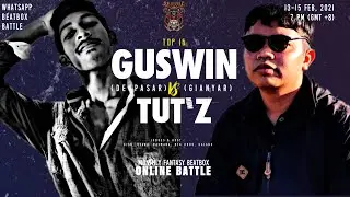 TUT'Z vs GUSWIN | TOP 16 | MONTHLY FANTASY BEATBOX ONLINE BATTLE [FEB 2021]