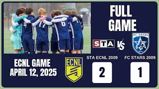 STA 2009 ECNL vs FC Stars 2009 Boys ECNL – Game Film on April 12, 2025