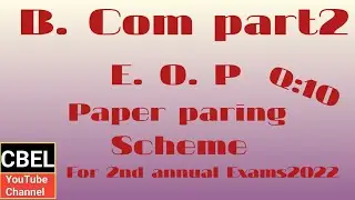 Important questions of EOP B.Com part 2 for 2nd annual 2022