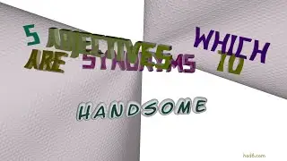 handsome - 5 adjectives which are synonym to handsome (sentence examples)