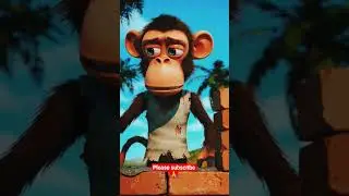 sad story of monkey 🐒 #monkey #funny #cute #wgitachi #shortfeed #subscribe