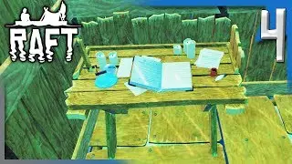 RESEARCHING AT THE RESEARCH TABLE! | Raft Survival Game Gameplay/Let's Play S2E4